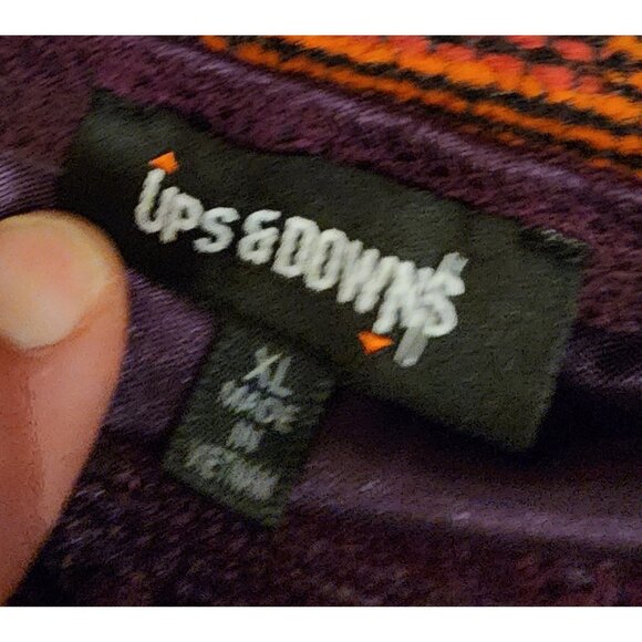 Purple Lace Bodycon Dress  Ups & Down Polyester Stretchy Lining Size XL - Picture 2 of 10